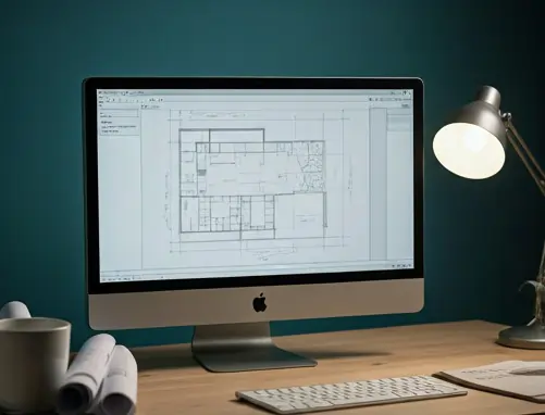 Professional CAD drafting for building permit application in Oshawa