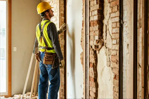 Structural beam installation for open-concept home